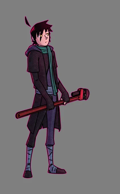 #ComfortOcs My purple wrench child

I (will) hurt him and yet I am the only one who cares for him 