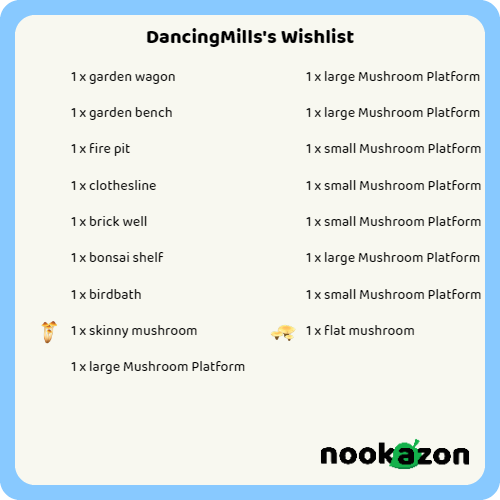 Megan13570503's tweet photo. My outdoor wishlist:
My name is DancingMills https://t.co/X6jH1GzSRS
