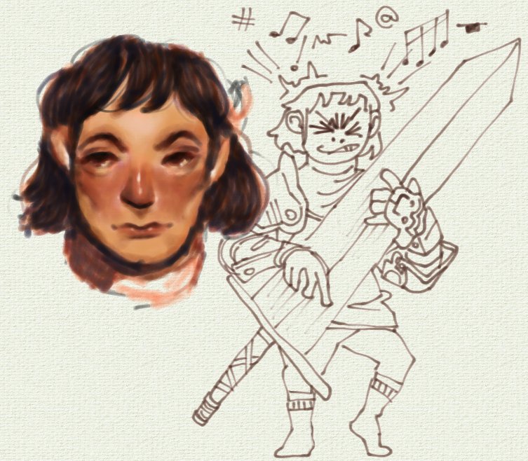 Fimished Dragon's Dogma! it was kinda cool
Here's my main party they're besties and smell like piss 