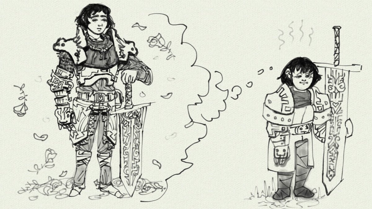 Fimished Dragon's Dogma! it was kinda cool
Here's my main party they're besties and smell like piss