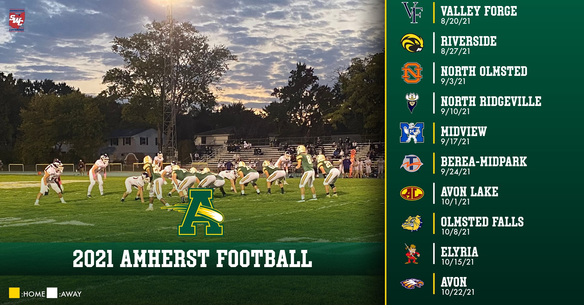 Lake Park Football Schedule 2022 Amherst Football (@Amherstfootball) / Twitter