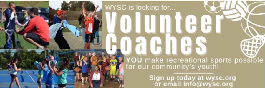 WYSCSportsClub's tweet photo. In order for the players to have a fun experience and develop their skills this spring we need volunteer coaches. If you are able to volunteer for our aspiring youth soccer, volleyball, or lacrosse players and feel you can fill this position join our amazing volunteer family. https://t.co/lU8AmRRHx1