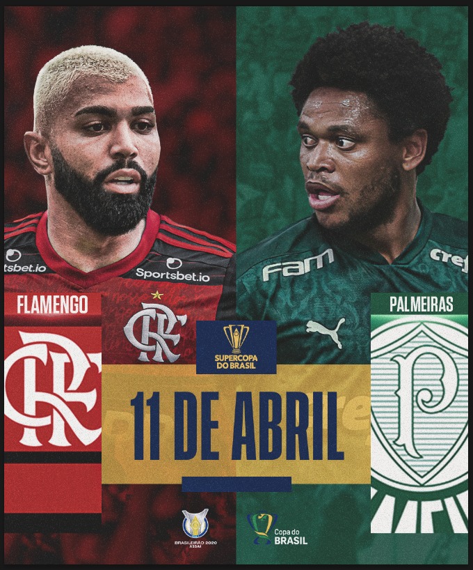 O que esperar da final da Supercopa do Brasil? Aposte na partida entre Palmeiras  e Flamengo