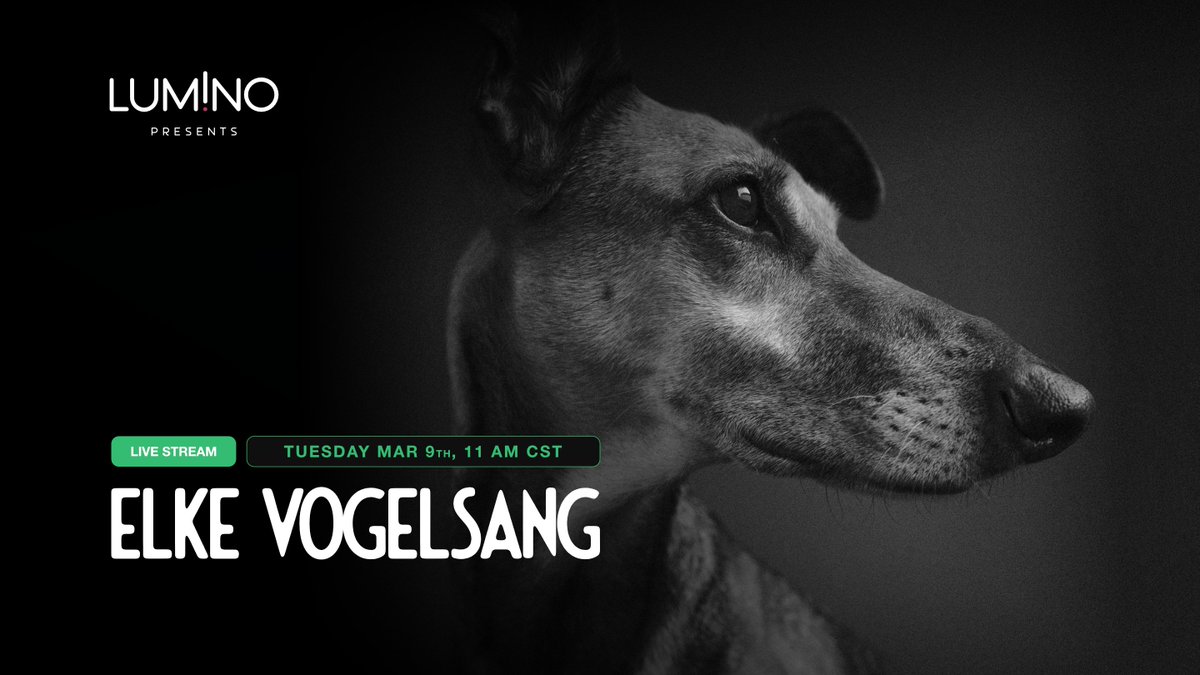 luminonow's tweet photo. Free Live Stream with Commercial and Editorial Pet Photographer, @ElkeVogelsang.

👉 Register here: https://t.co/5vcSM3zXvU

🗓 Tuesday, March 9th, 2021

🇺🇸 11 a.m. CST
🇬🇧 5 p.m. GMT
🇪🇺 6 p.m. CET https://t.co/xIHSJuZmKW