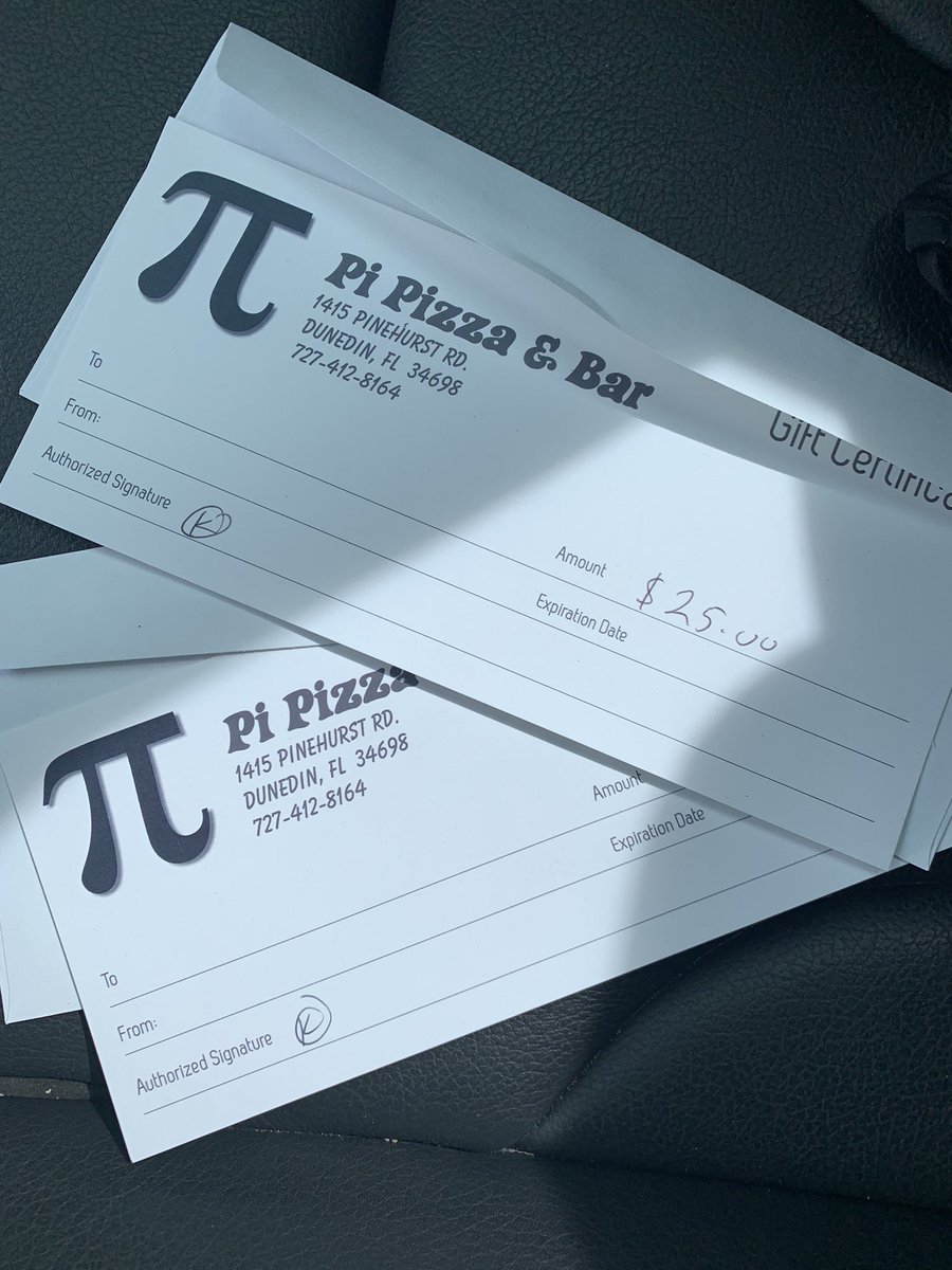 deeleyju's tweet image. Hot ‘Pi’nk off the press.Falcon family eligible for chance to win a gift card to Pi Pizza:1415 Pinehurst Rd. Run, bike, do something 3.14. Help your math teacher win a prize through PCTM too. Post a pic include #Dunedinhigh @my_dunedinhigh @PCTMath @NCTM #PCTMath #FCTMath #PiDay