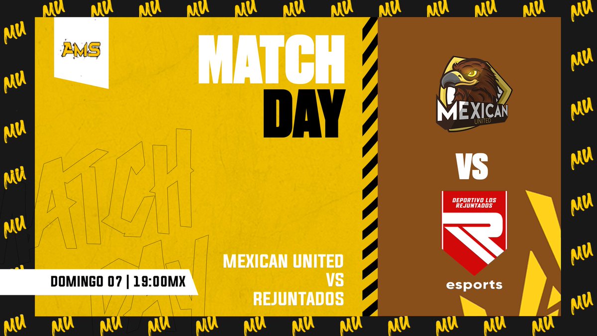 #RS | MATCH DAY

En unas horas nos enfrentaremos a un gran equipo! 

🏆 AMS
⏰ 19:00🇲🇽 22:00🇦🇷
🆚 <a href="/LosRejuEsports/">Los Rejuntados Esports</a>