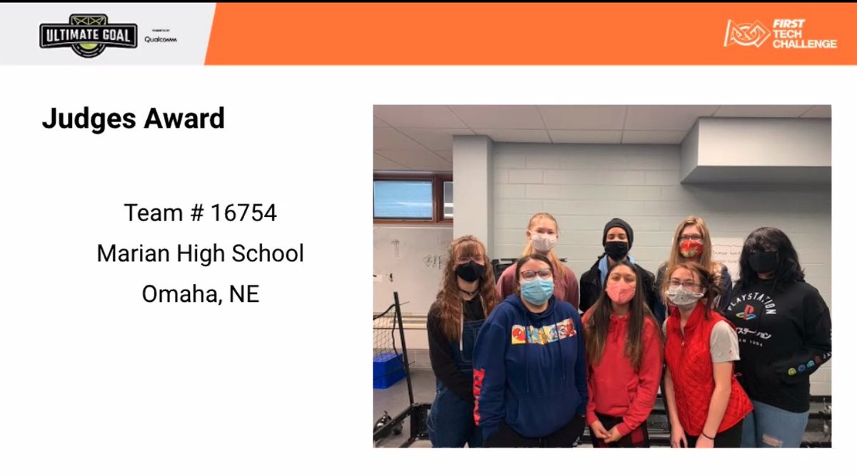 RoboticsDrone's tweet photo. FTC Judge’s Award Winners!!!
Great job Code Blue Martians @OmahaMarian https://t.co/8PfcNwv3iW