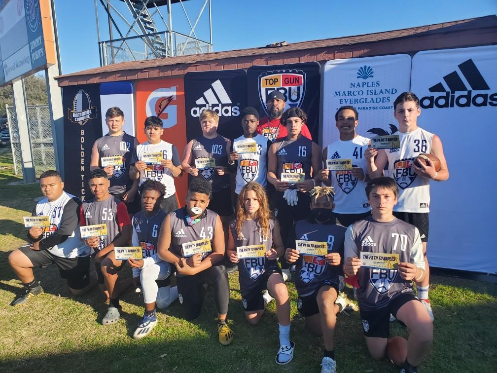 FBUcamp's tweet photo. The #PathToNaples began at 𝙁𝘽𝙐 𝘼𝙐𝙎𝙏𝙄𝙉.

𝐅𝐁𝐔 𝐓𝐄𝐀𝐌 𝐀𝐔𝐒𝐓𝐈𝐍 is ready to compete in Youth Football's Biggest Event.

Congratulations to the first @FBU_NC roster invites for 𝐅𝐁𝐔 𝐓𝐄𝐀𝐌 𝐀𝐔𝐒𝐓𝐈𝐍.

@ParadiseCoast 🏈🌊🌴 #FootballParadise https://t.co/TvDKWwlxNx