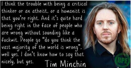 I can relate to Tim Minchin's point.  You?