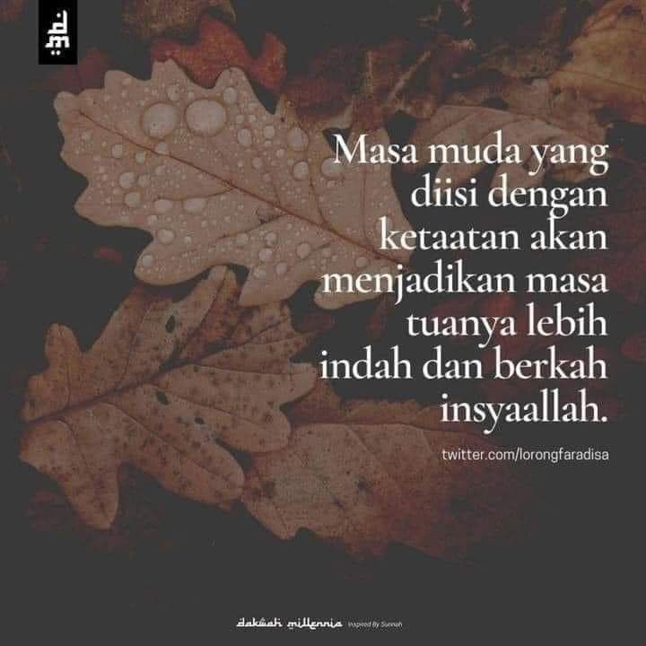_zanadhira's tweet photo. "MANFAATKAN MASA DAN UMUR"

◇  Manfaatkan masa dan umur kita di dunia ini sebelum datangnya rasa penyesalan.

◇  Tangisan di hari kiamat nanti tidak akan ada gunanya lagi.

◇  Jadilah kita orang yang bijak dengan tawaran dari Allah SWT. https://t.co/oKHeQJ63MC