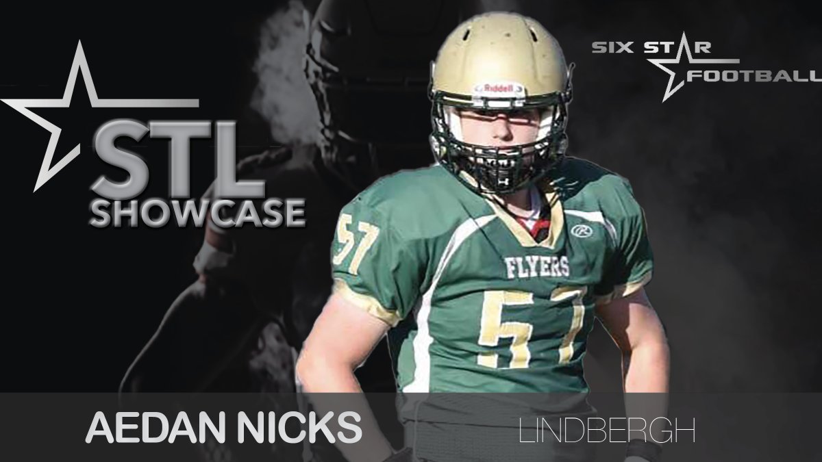 Excited to announce Lindbergh 2024 DE Aedan Nicks (6’2, 210) (@Aedan57) will be attending the Six Star Football 2021 St. Louis Showcase! 📅. Sunday May 16 ➡️ For more information and to get registered visit the 🔗 sixstarcamps.com/online-store/S…