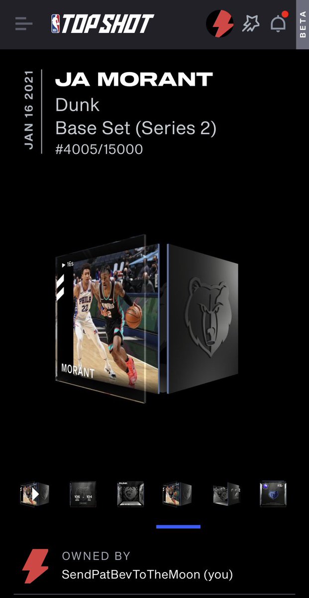 #NBAAllStar festivities about to begin so I had to do a lil #NBATopShot  giveaway 

Follow/Retweet/Like/Say something nice to me if you feel like it to enter for a chance to win this Ja Morant moment

Winner will be chosen tomorrow night 👇