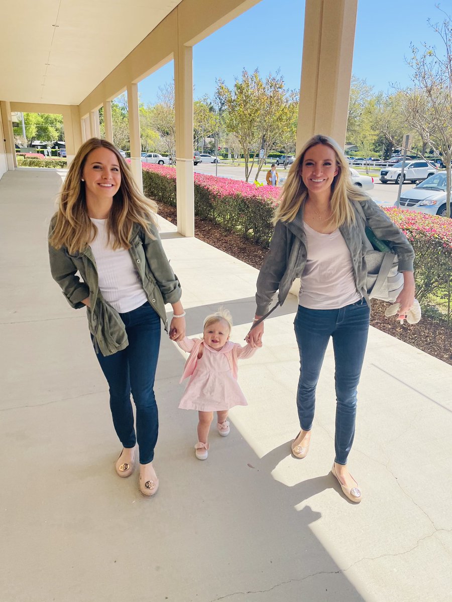 kayleighmcenany's tweet image. My sister, @RyannMcEnany, and I accidentally dressed identical for church. At least it made for a good picture! #BabyBlake
