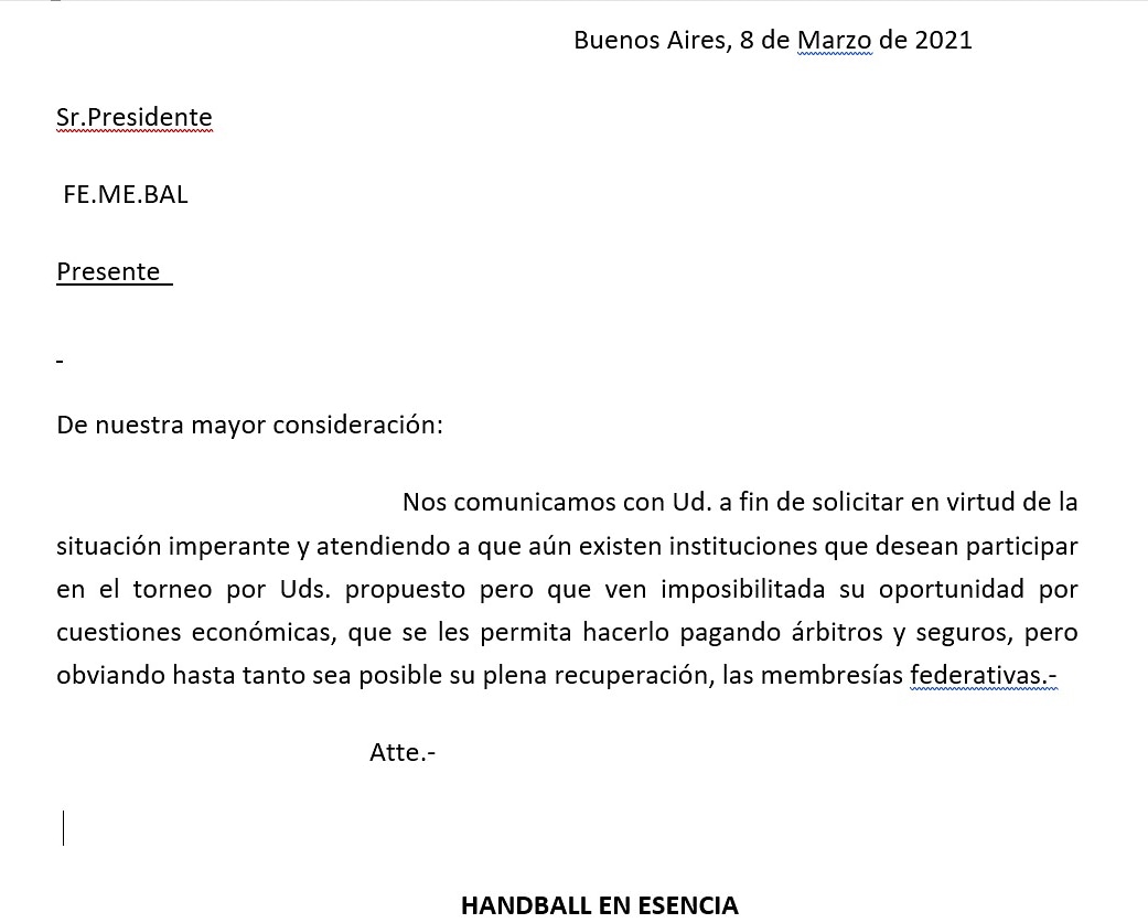 Solicitud enviada a <a href="/femebal/">Fe.Me.Bal.</a>