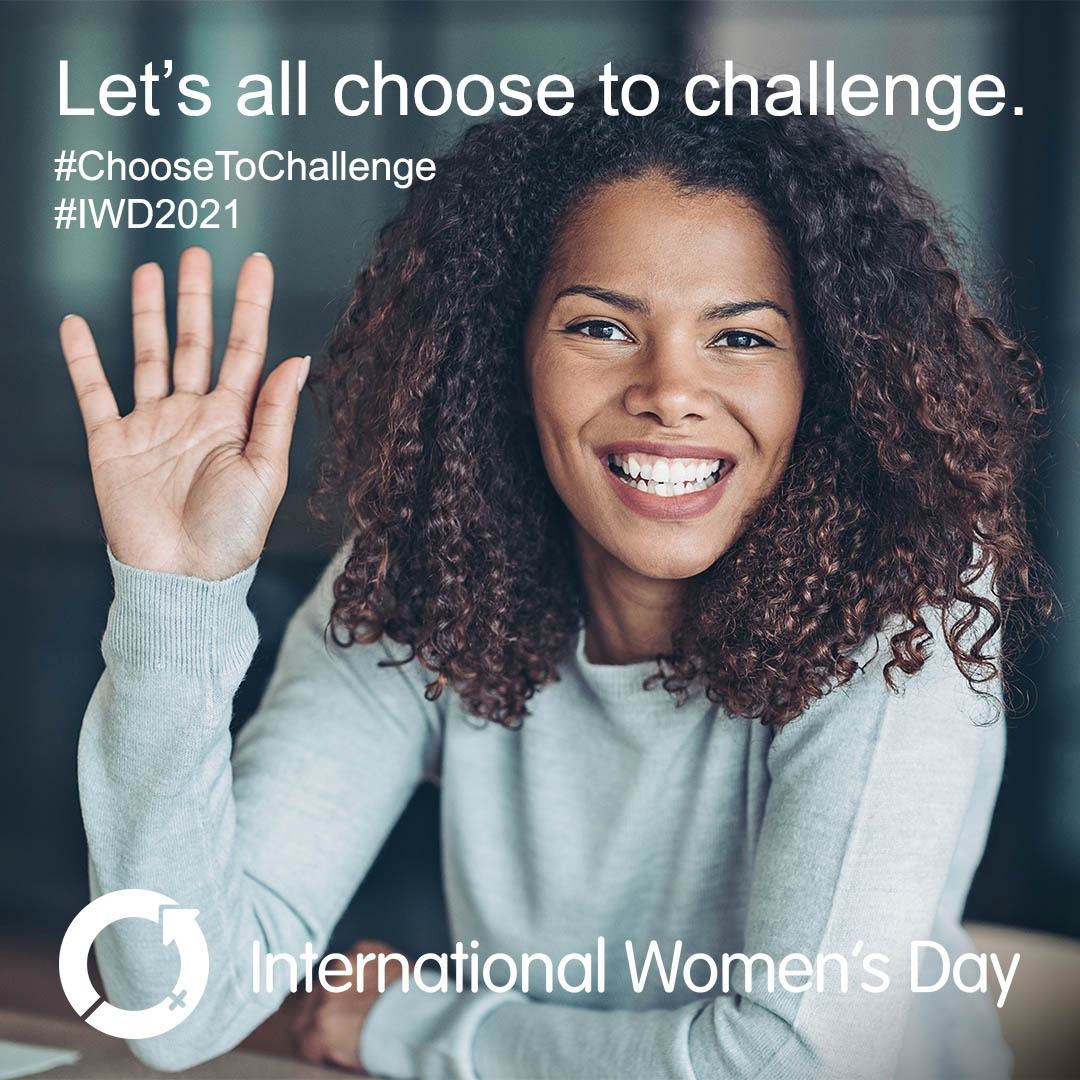 Today is International Women's Day. Lets celebrate women's achievements and choose to challenge.

#PowerToUs #ChooseToChallenge #CelebrateAchievements #IWD2021
