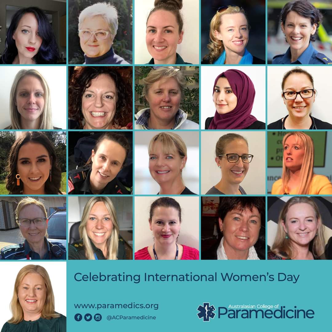 We are so proud of the contribution women make to the field of paramedicine, helping to pave the way for future women in the profession.

Today we're highlighting the incredible women who presented at #ACPIC20 and those who will be speaking at our #TotB2021 conference.

#IWD2021