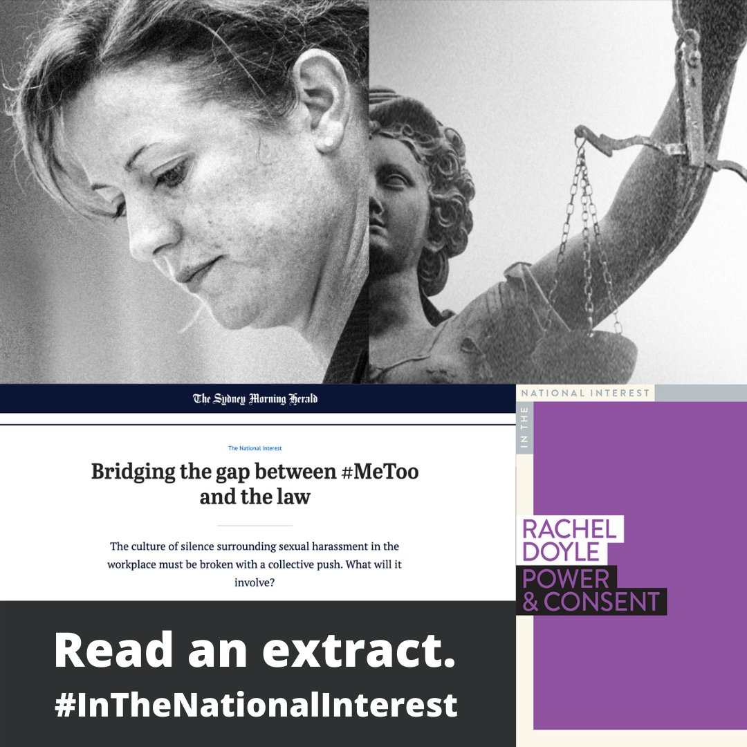 MonashPub's tweet photo. Did you read the #extract from POWER & CONSENT by #RachelDoyleSC in the Fairfax media on the weekend? A timely essay in our new #InTheNationalInterest series the book is addressed to the men who still don't get it. #PowerandConsent #ITNI
https://t.co/hLtrho42hE https://t.co/es3KdYsHTf