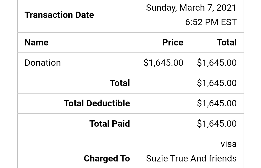 from supporting the gossip girl soundtrack comp on friday, you all donated $1,645 to Sogorea Te Land Trust!!! WHAT THE HECK!!! thank you to all the artists on the comp and everyone who supported, this is so rad and we appreciate all of you, here's the receipts for transparency♥️