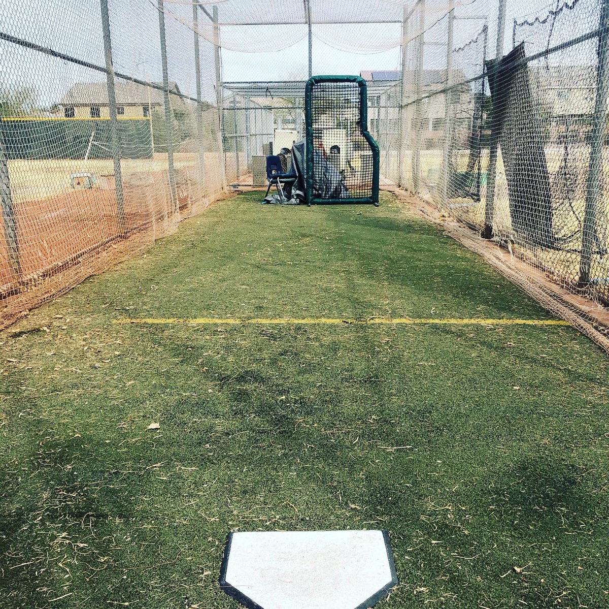 CHSCougarsSB's tweet photo. Cage is ready for hitters! March 22 - 1st day of Intramurals! Get register my athlete done and a negative covid test...see you soon! Email Coach Krueger with questions kruegma@nv.ccsd.net https://t.co/QTyHMBNGLF