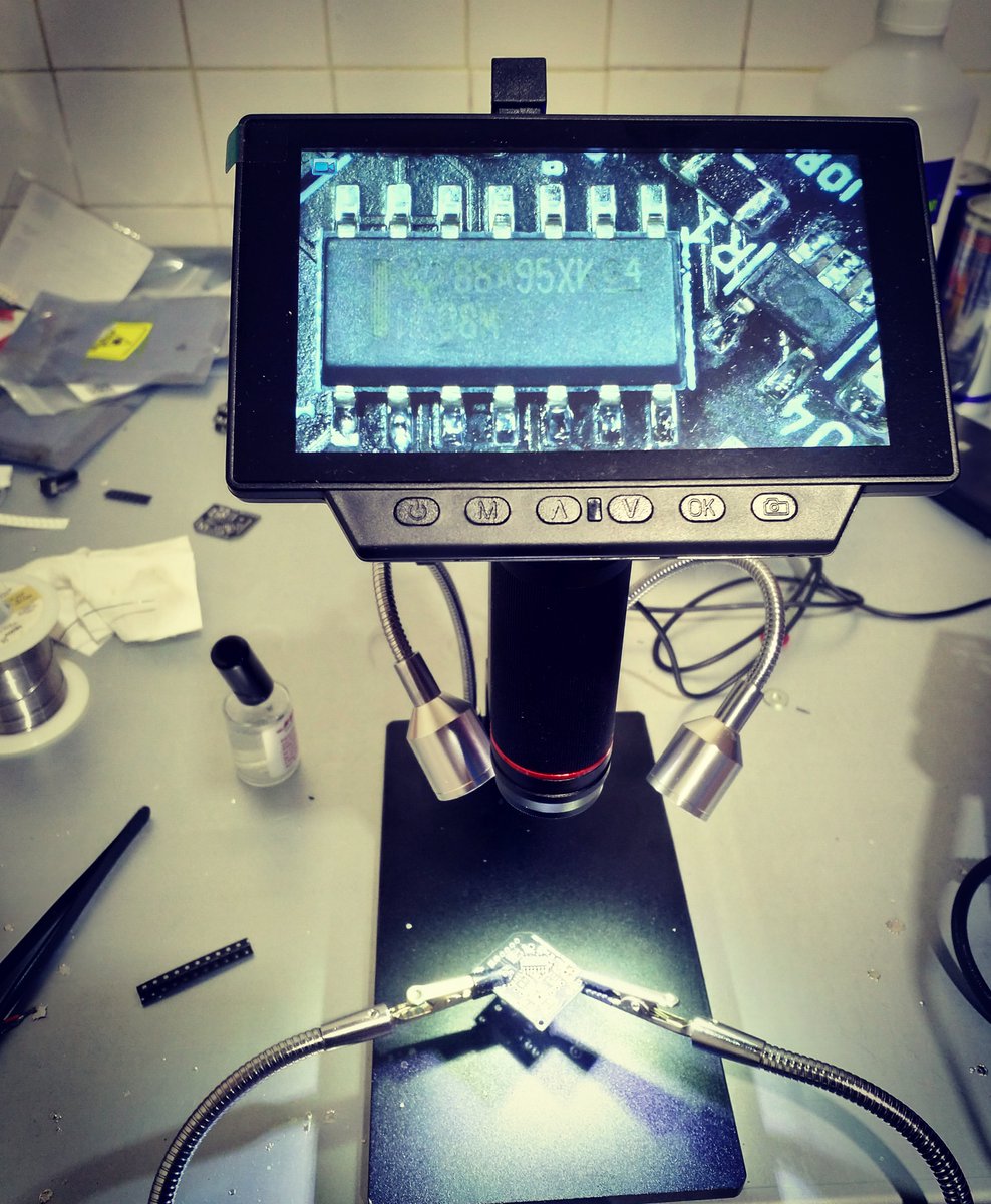 ProStick64's tweet image. Hand soldering these is way easier now that I have a microscope!
.
.
.
.
.
#nintendo64 #prostick64 #stick #controller #64 #PCB #DIY #testing #prototype #staytuned #arduino #nintendo #n64 #mod