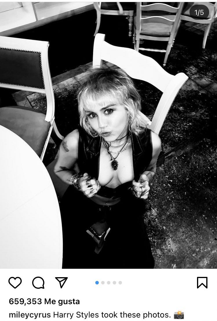 Miley Cirus via IG

"Harry Styles tomó estas fotos"