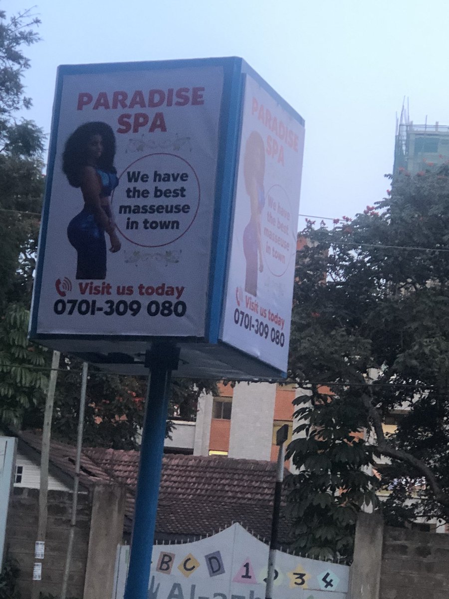 NeNyagah's tweet photo. @SimbaArati some very disturbing and pornographic posters are being put up around Kilimani,don’t get me wrong I don’t care what businesses people decide to do,but there schools around there kindly have them put down https://t.co/hMbwqDerm7