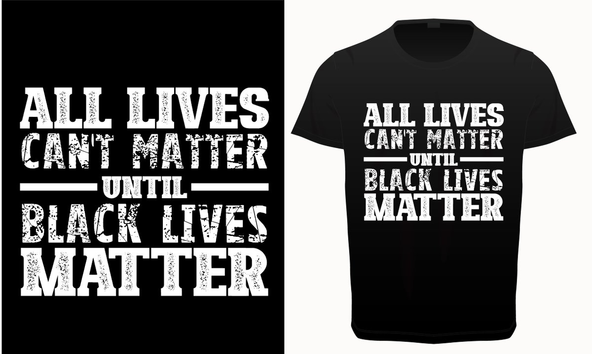 CrayCrafting's tweet photo. All Lives Can't Matter Until Black Lives Matter. Order at https://t.co/rs3sxaVzja. $20. Black Tee-shirt with White Lettering.  Or let me know if you prefer a different color.  #blacklivesmatter #tshirts #elevateblacklives #orderhere #racialjustice https://t.co/tOyoxBZhbR