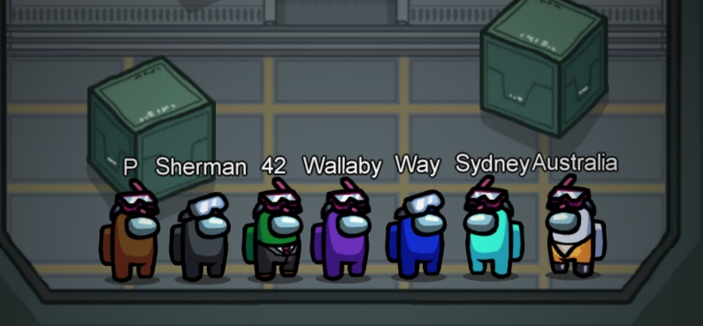 GlitchGaming_GL's tweet photo. The real ones know P. Sherman 42 Wallaby Way Sydney, Australia. Comment if you know what it's from ;)
Then join us for frequent Among Us games at https://t.co/rE0wr4eoGM!
#AmongUs #PRGL #phoenixrising https://t.co/7pYhDO0GO0