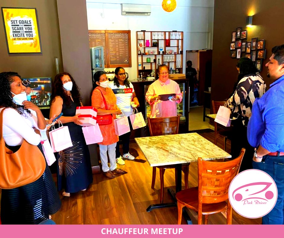PinkDrives's tweet photo. A few of the Pink Drives chauffeurs were gathered for a meetup followed by lunch to appreciate their commitment towards this service.
They broke the barriers and took a decision to make a difference in the society.
#Pinkdrives #ladychauffeur #womenempowerment  #ChooseToChallenge https://t.co/qh9MjtQ1sa