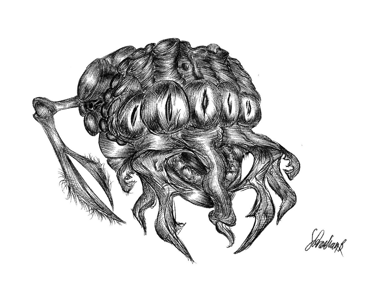 Distortoise1's tweet image. Brain self portrait, my brother wanted me to post some of my art.