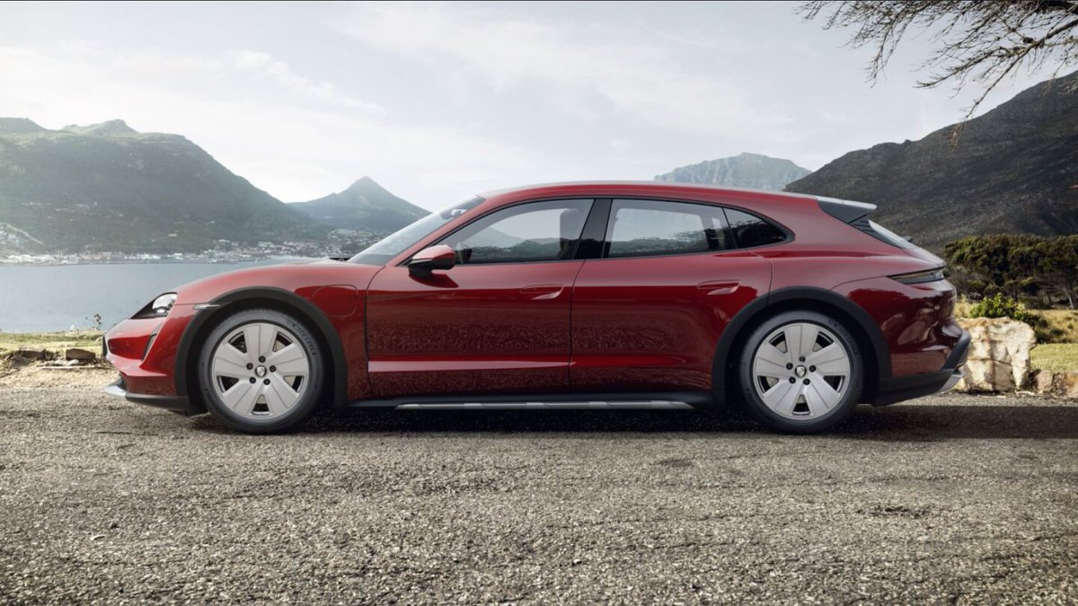 rotam_ai's tweet photo. Porsche Turismo revealed 
Porsche has taken the wraps off the new Taycan Cross Turismo, a wagon-shaped, off-road ready version of the Porsche Taycan
#Porsche #Taycan #TaycancrossTurismo #Taycanturbo https://t.co/ML9o1CvBeq