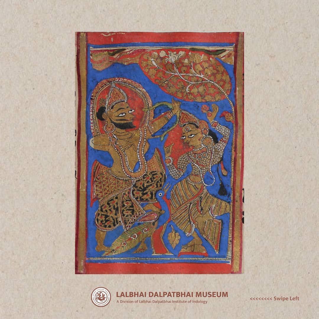 ldmuseum's tweet photo. #HappyWomensDay
Challenged by the warrior, Sthulabhadra, who is showing off his skills, kosa the dancer counters his pride and dances on a heap of grain in which a needle had been placed.
A story of equality and companionship.

Collection: N.C. Mehta Collection (housed in LDM) https://t.co/Es4zXY7YjG