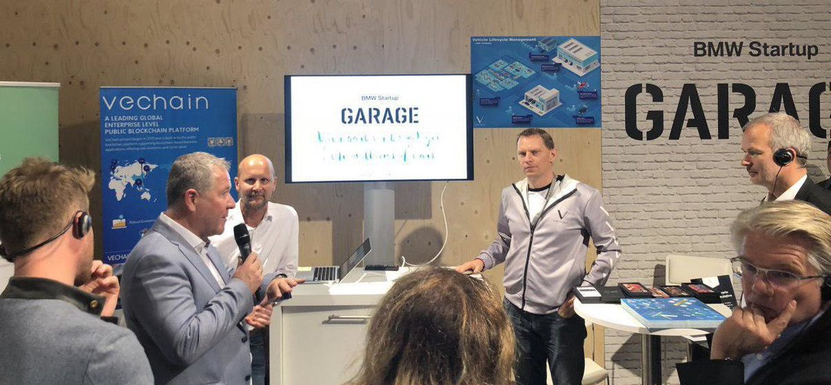 Sarah_Nabaa's tweet photo. @leadingblockch1 @Livin_Eh @sunshinelu24 @vechainofficial Some Photos and tweet by BMW USA to jog your memory... VeChain Tech participated in the BMW Startup Garage back in 2018... 

VerifyCar was a dApp created to track odometer mileage and to prevent odometer fraud in the resale market 
#VeChain $VET https://t.co/N5AyJSJRVa