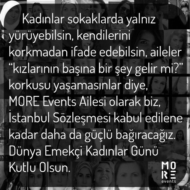 MOREEvents_'s tweet photo. #8MartDunyaEmekciKadinlarGunu #istanbulsozlesmesiyasatir https://t.co/6S3saBEaFz