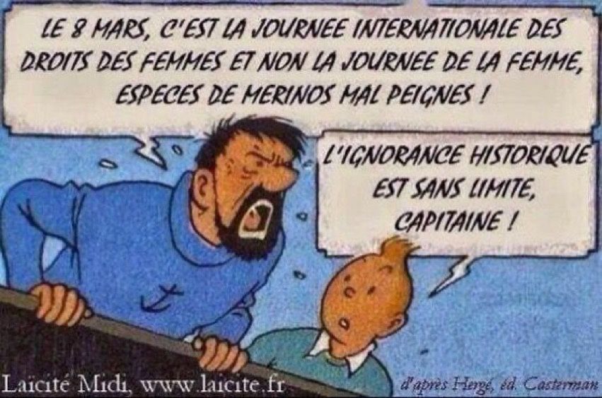 clarissereille's tweet photo. #8mars  pour célébrer la Journée Internationale des Droits des Femmes et non la Journée de la Femme 😆 https://t.co/aEad5Cs0hj