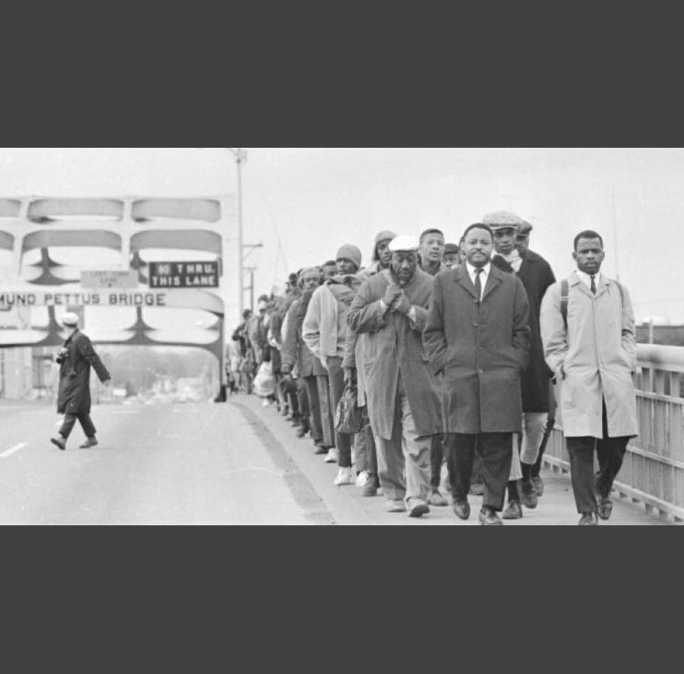StJohnsLibrary's tweet image. Today is the 56th anniversary of #BloodySunday when Black civil rights activists tried to march across the #EdmundPettusBridge to fight for voting rights for all. Read the graphic novel trilogy “March” written by #JohnLewis #sjlibrarylife @SJDiversityComm