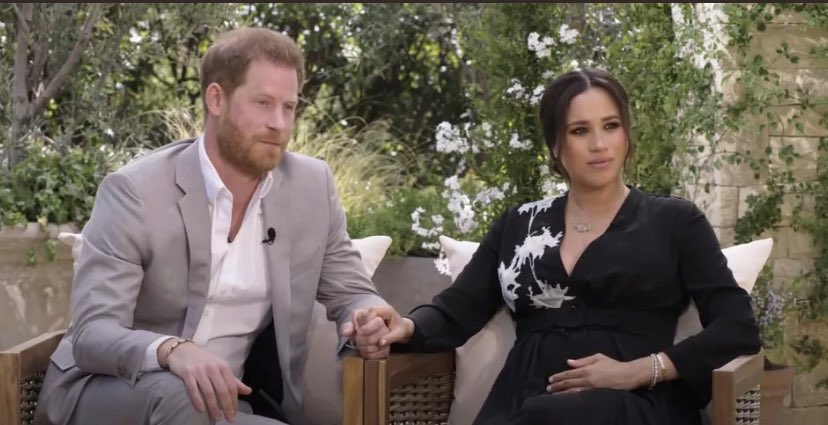 meghan markle and prince harry reveal that they are pregnant with a baby girl #oprahmeghanharry