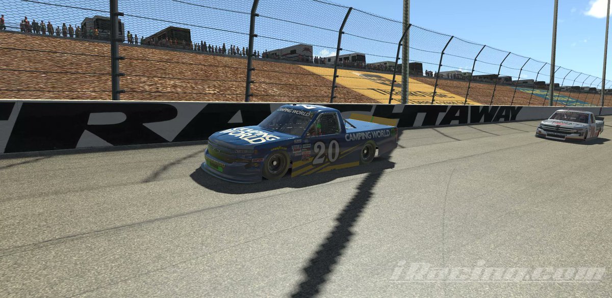 veith51's tweet photo. @CampingWorld @Overtons @marcuslemonis @GanderRV #campingworldiracing started 22nd drove up to 13th under green. Which is impressive considering how hard it is to pass at vegas https://t.co/EN1JtCMQNq https://t.co/bd5nNuWrBL