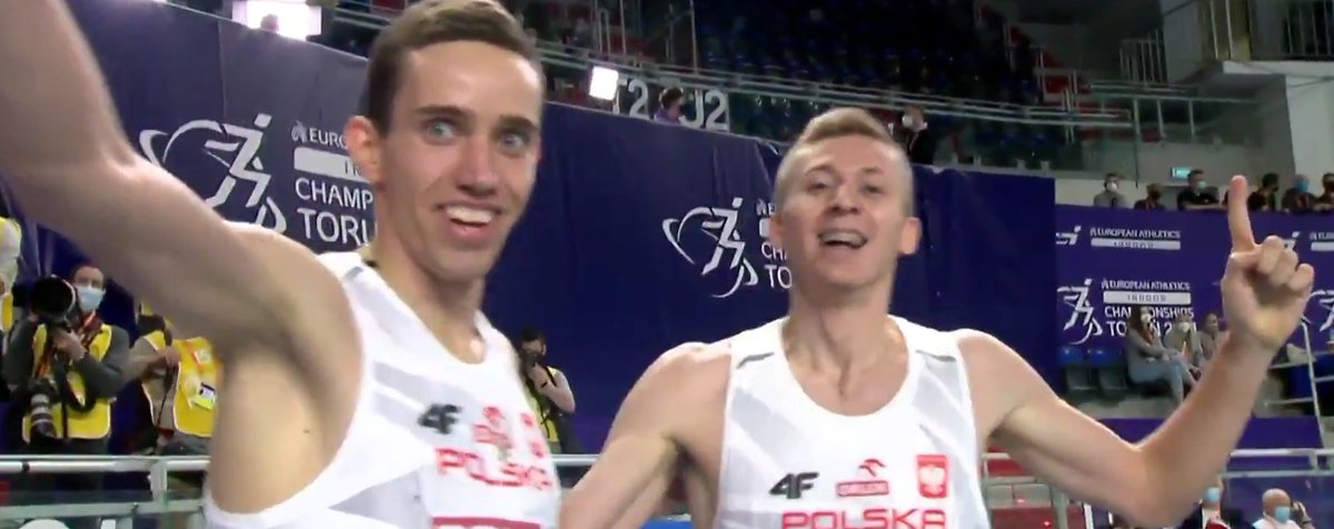 Okay I just watched today's Euro Indoor men's 800 final, won by Poland's Patryk Dobek.

Dobek was last just past halfway. He passed the entire field during the penultimate lap. ON THE INSIDE. 

If that has happened in a race before, I don't remember it. Wild stuff.