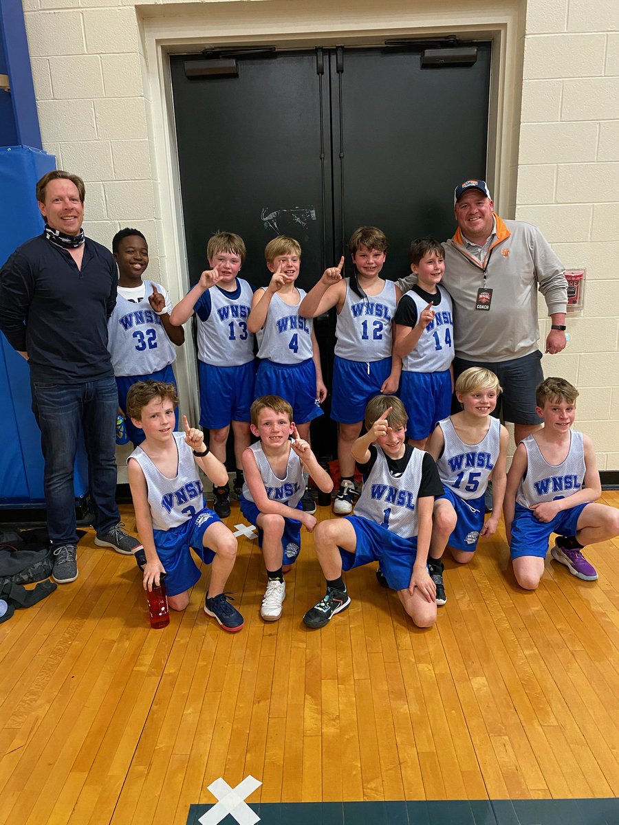 WNSLonline's tweet photo. More March Madness Champs! 🏆 
🥇4th Grade Boys Lower 2 Division - D13 Elite (Redding)
🥇4th Grade Boys Lower 1 Division - Irish (Dunn) who won 27-26 in a nail bitter! https://t.co/wFZXp8luaU