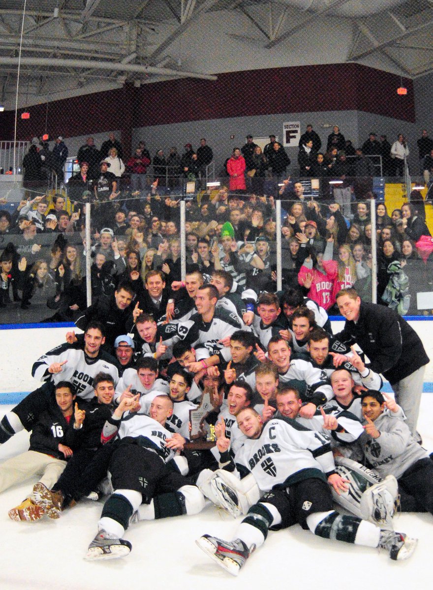 BrooksHockey's tweet photo. This weekend in 2013 the boys won the NE small school championship - the first in program history - beating Middlesex, Tilton and Kent’s Hill. Today these guys are finding success in different ways - pro hockey, Med school, teaching/coaching and more. #bettereachday https://t.co/939Q5vzFFq