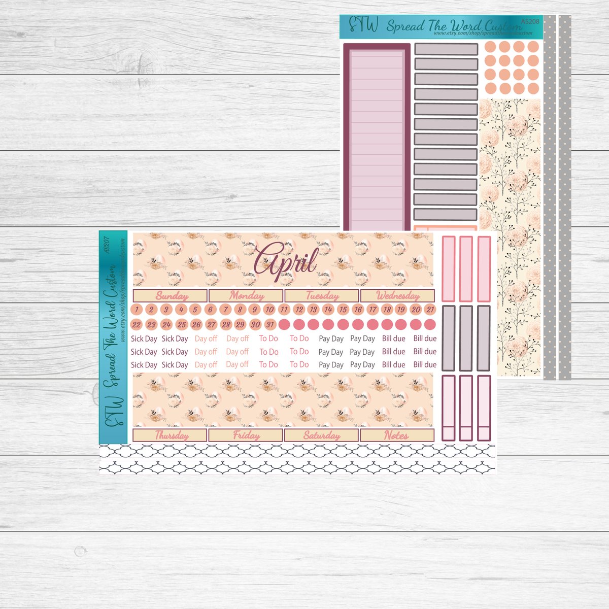 Excited to share  EC 7x9 Monthly Kit April Monthly kit 'spring is here'  #erincondrenplanner #plumplanner #happyplanner #freeshipping #plannerlabels #plannerstickers #stickerlabels #reminderlabel #journaling etsy.com/shop/spreadthe…