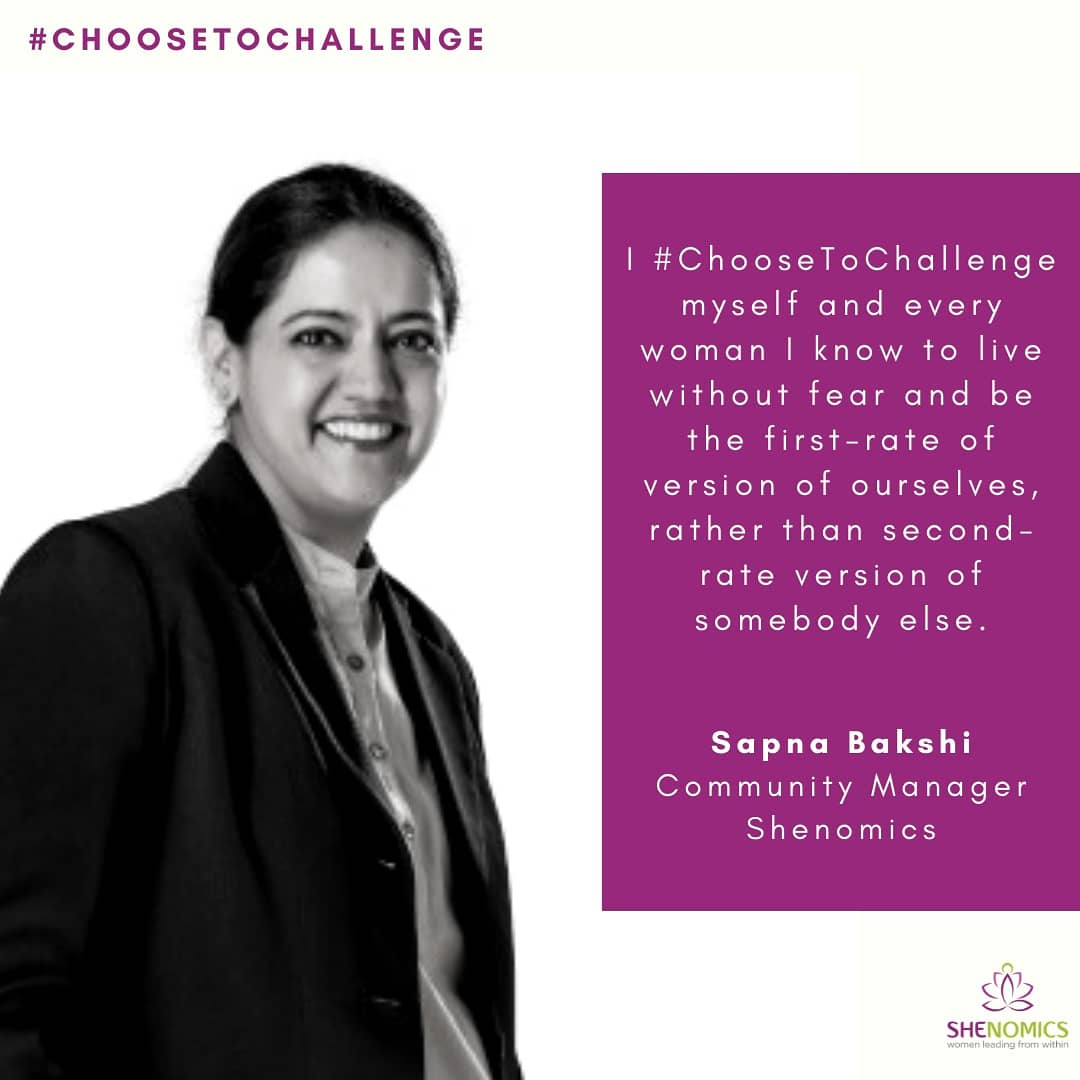 Happy International Women's Day to everyone!
At Shenomics, every day is Women's Day, but today is extra special as we have a reason to publicly acknowledge all amazing women out there! Here is our commitment to #ChooseToChallenge.

<a href="/BhavnaToor/">Bhavna Toor</a> <a href="/sapnabha/">sapna bakshi</a>
<a href="/CharuMathur7/">Charu Mathur</a>