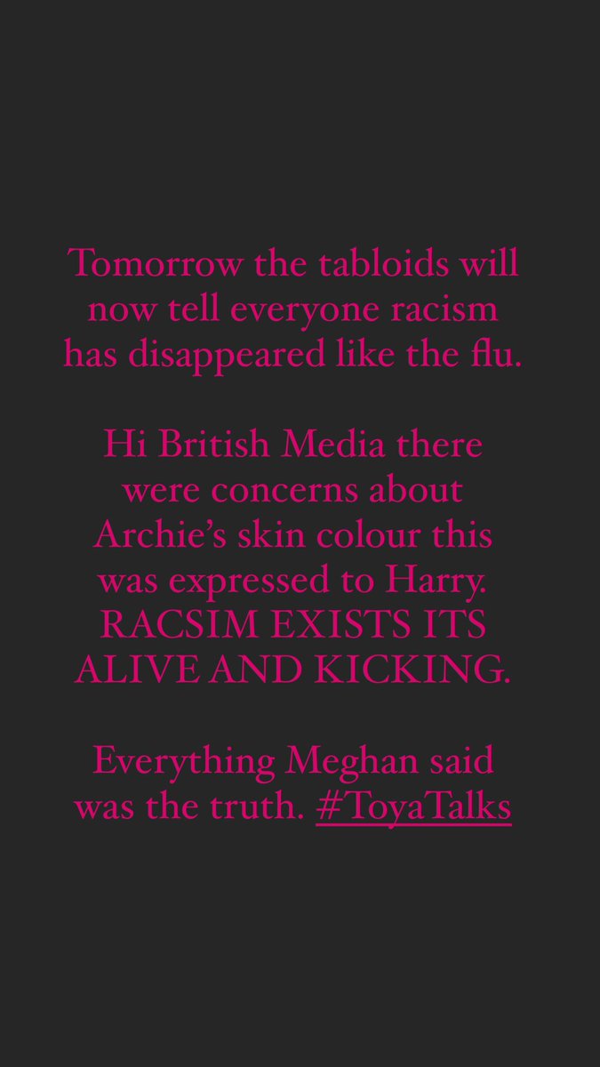 toya_w's tweet photo. #OprahMeghanHarry #ToyaTalksPodcast https://t.co/nWN8fPOCPa