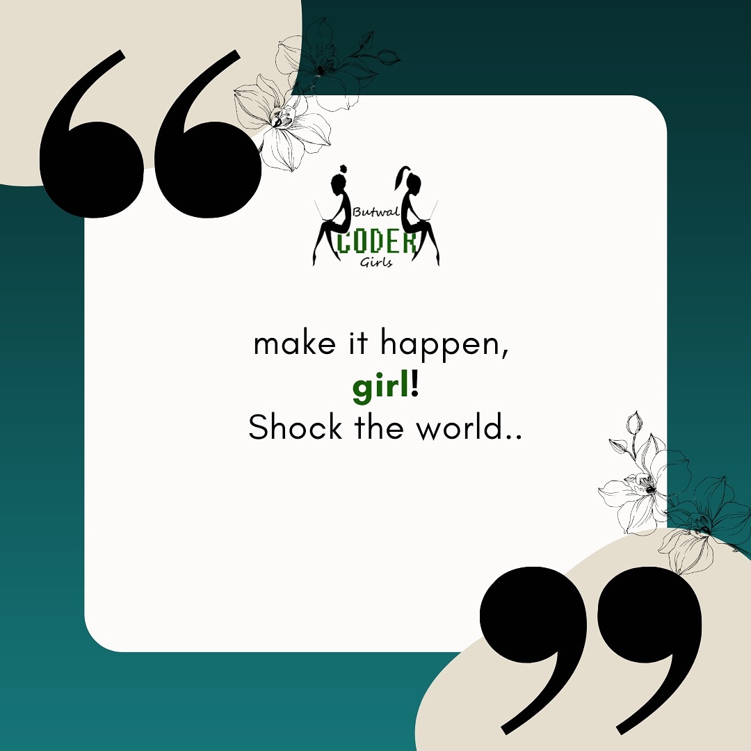 GirlsCoder's tweet image. Stay positive, work hard, make it happen. 
#thoughtoftheday 
#mondaymotivation
#bcgirls