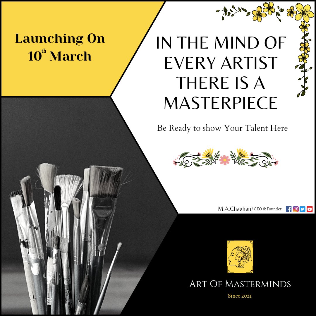 MAChauhan13's tweet photo. Sorry for delay.
#artofmasterminds https://t.co/tAJegb9bnk