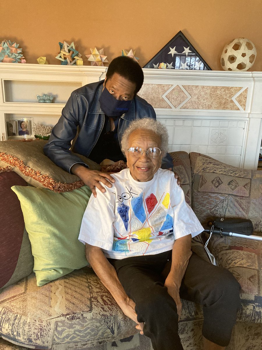 Mrs. Ruth Jeffries, one of my Mom’s best friends, 96 years young. She and my Mom attended @TalladegaColleg in Alabama at the same time, but didn’t know each other until they met in Los Angeles 25 years later. 

#priceless