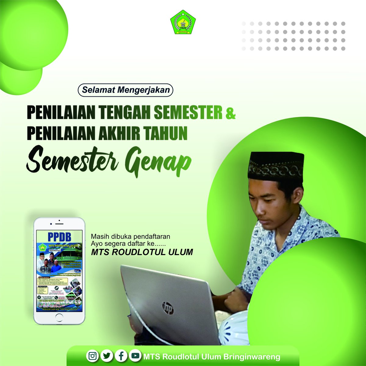 UlumMTs's tweet photo. Selamat Mengerjakan Ujian Penilaian Tengah Semester (PTS) dan Penilaian Akhir Tahun (PAT) Online untuk Siswa - Siswi MTs. Roudlotul Ulum Bringinwareng - Winong. Tahun Ajaran 2020/2021. @UlumMTs
_________________________________________________
#mtsroudlotululumbringinwareng #ppdb https://t.co/bQ2sTIdE12