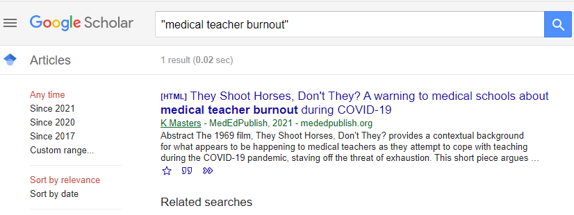 When you're the only person publishing on a particular topic, it's kinda lonely out there.  #meded <a href="/MedEdPublish/">MedEdPublish</a> #healthit #education