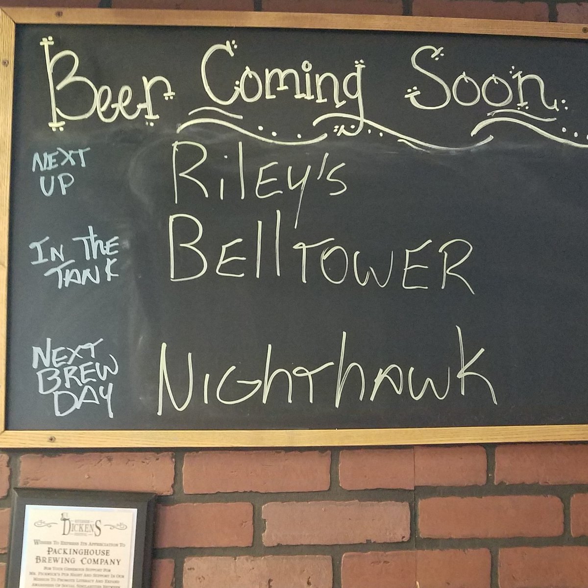 PHouseBeer's tweet photo. My penmanship sucks, but we've got a full brew schedule. Irish Red, Blonde, Rye Pale Ale, a lager, seltzer, Kentucky Common, Double NEIPA, ect, ect. 
I'm excited to get going again. 
And I know our Neighbors are happy to see our work getting done https://t.co/Lo2E7b12KV